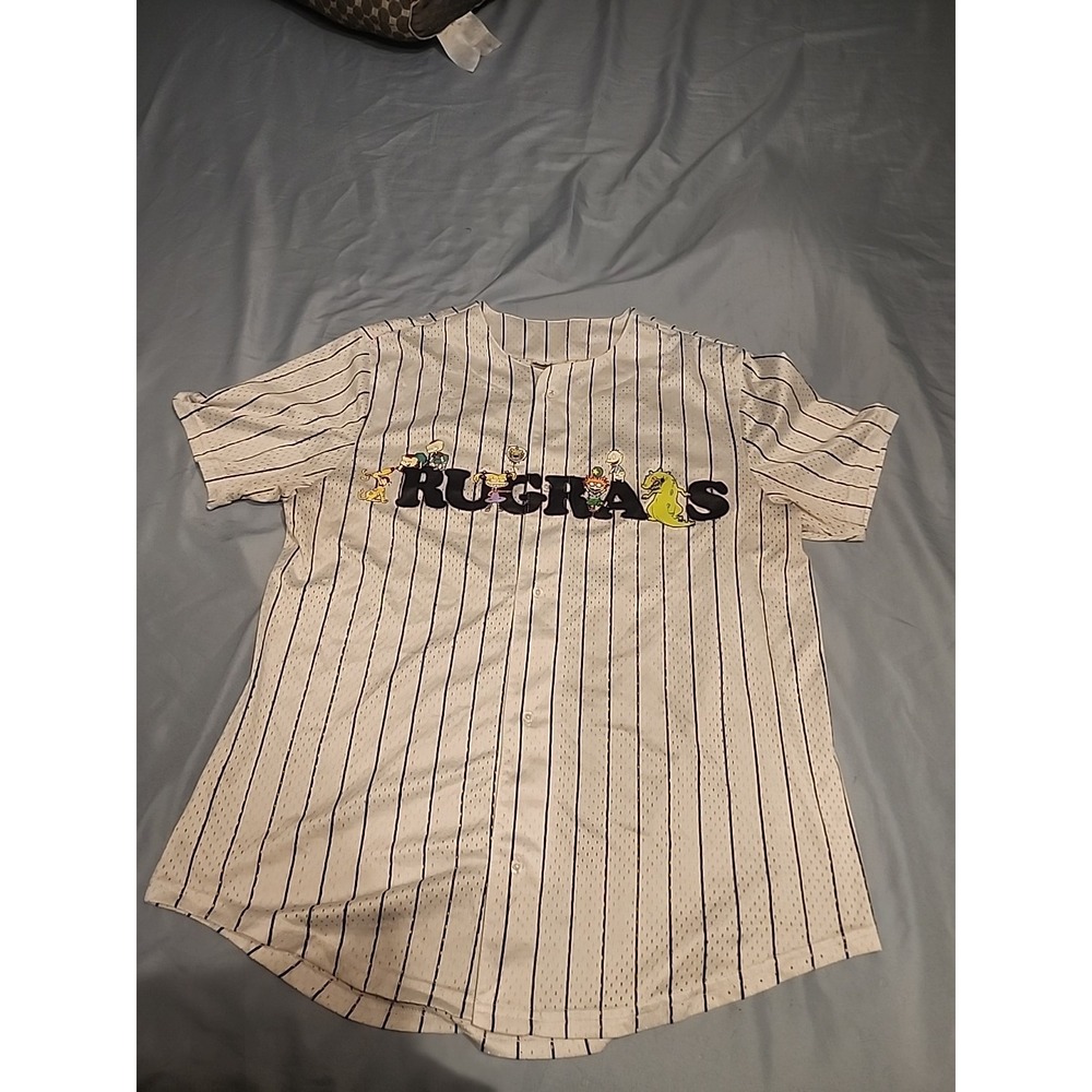 Rugrats Jersey Men's Large Nickelodeon Baseball‎ Shirt  Chucky Tommy